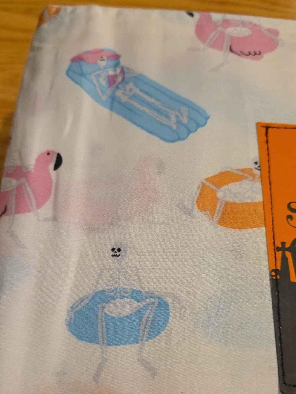 Skull & Bones Pink and Blue Flamingo Cotton Sheet Set